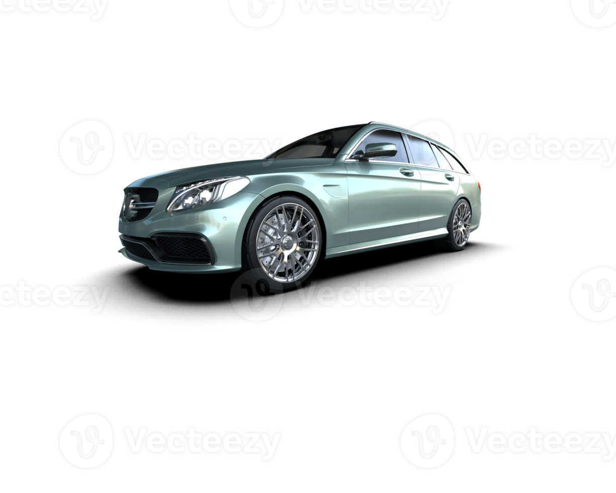 Modern car isolated on background. 3d rendering - illustration png