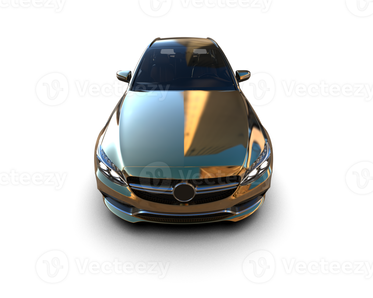 Modern car isolated on background. 3d rendering - illustration png