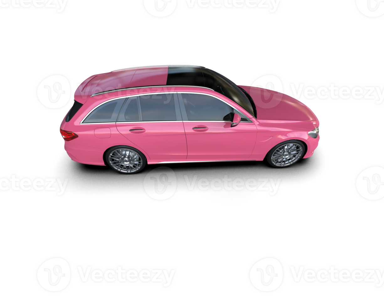 Modern car isolated on background. 3d rendering - illustration png