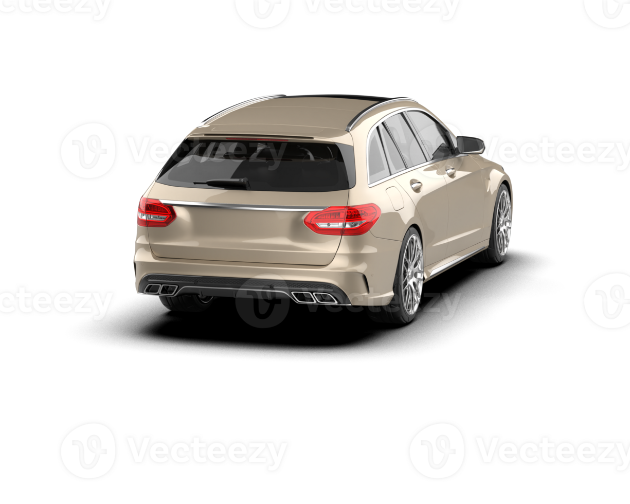Modern car isolated on background. 3d rendering - illustration png