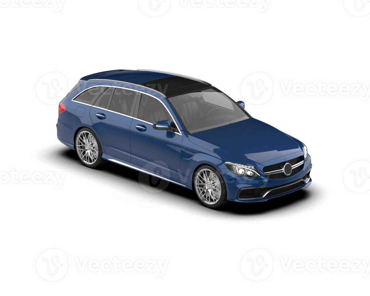 Modern car isolated on background. 3d rendering - illustration png