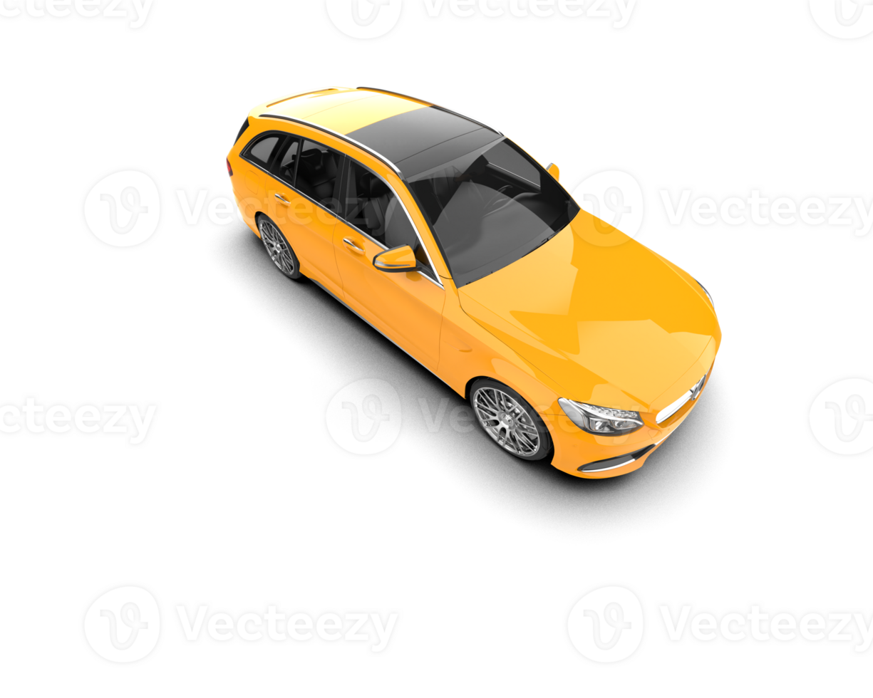 Modern car isolated on background. 3d rendering - illustration png
