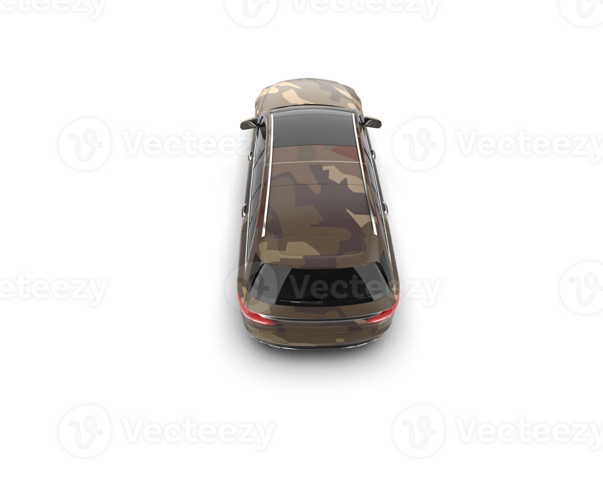 Modern car isolated on background. 3d rendering - illustration png