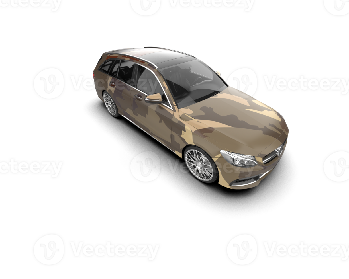 Modern car isolated on background. 3d rendering - illustration png