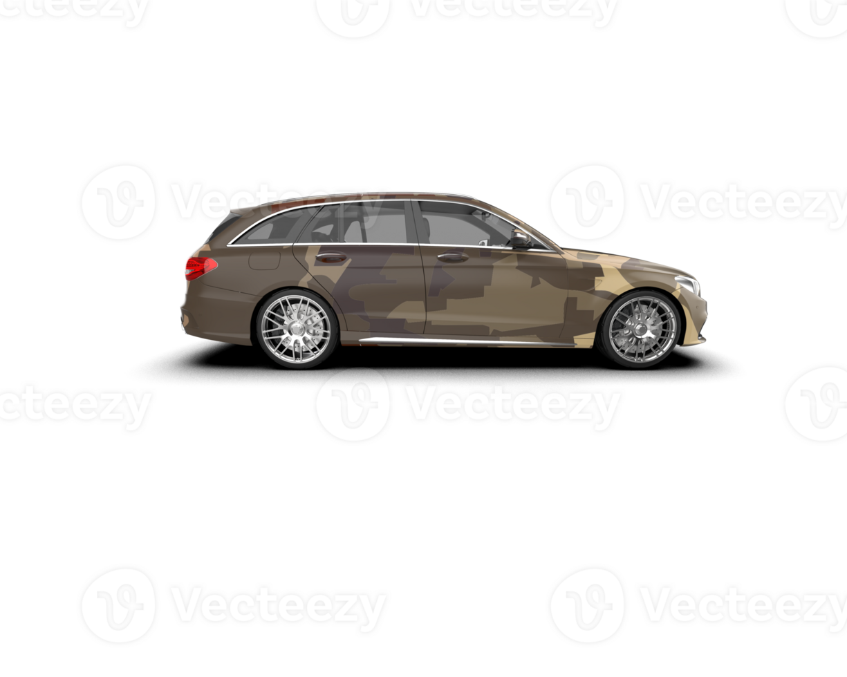 Modern car isolated on background. 3d rendering - illustration png