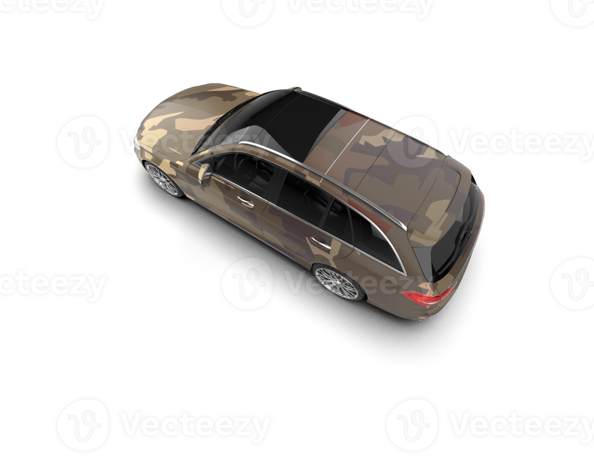 Modern car isolated on background. 3d rendering - illustration png