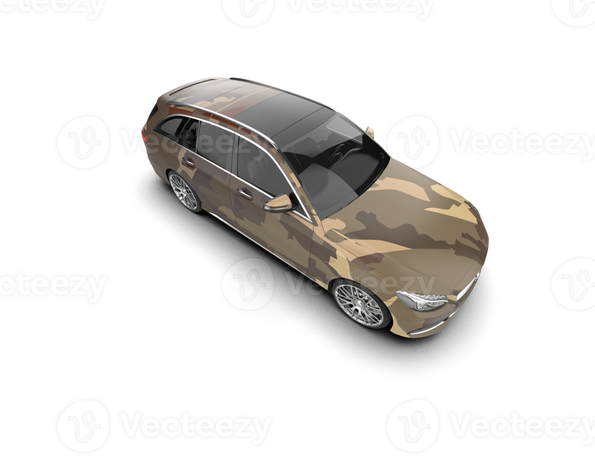 Modern car isolated on background. 3d rendering - illustration png