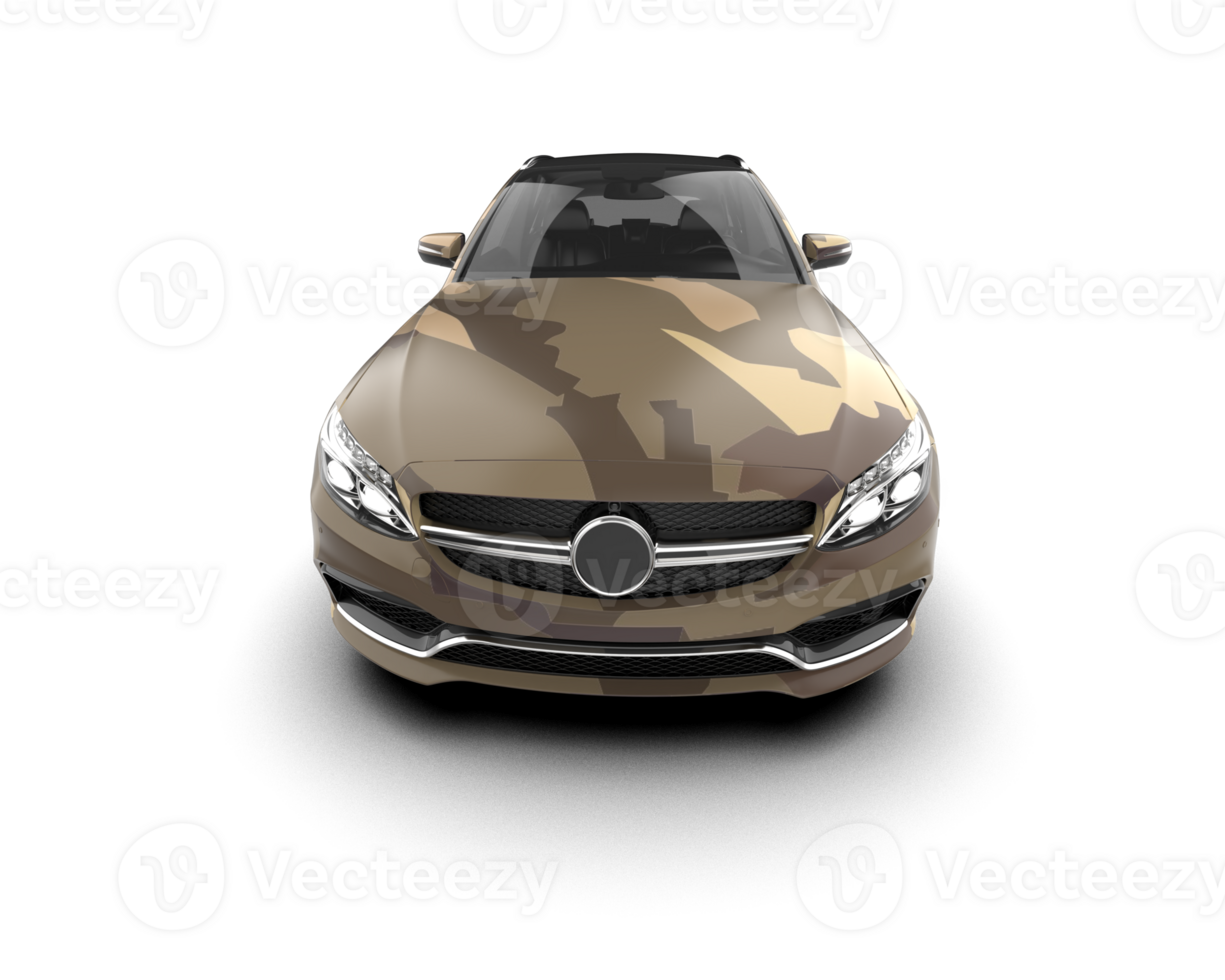 Modern car isolated on background. 3d rendering - illustration png