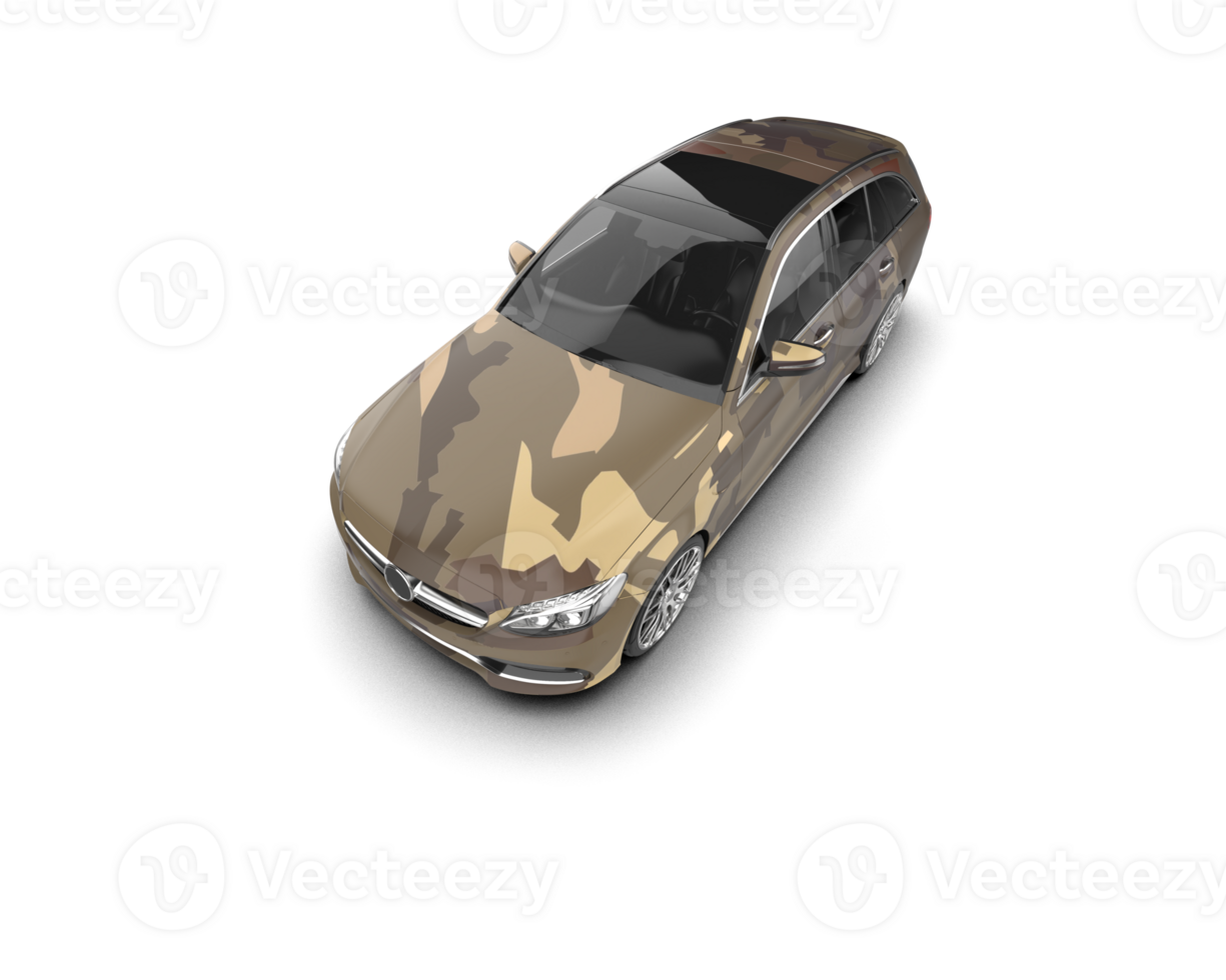 Modern car isolated on background. 3d rendering - illustration png