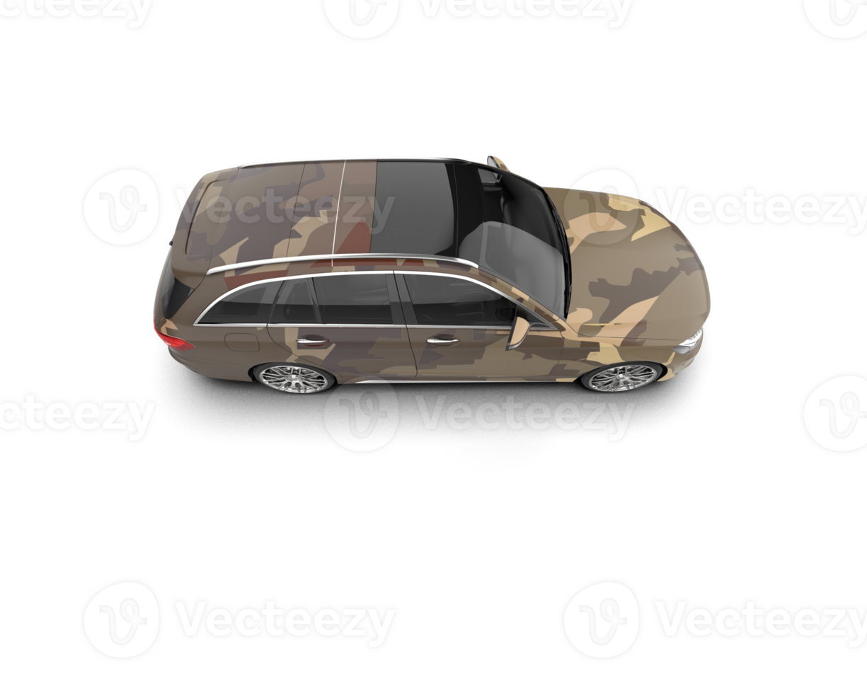Modern car isolated on background. 3d rendering - illustration png