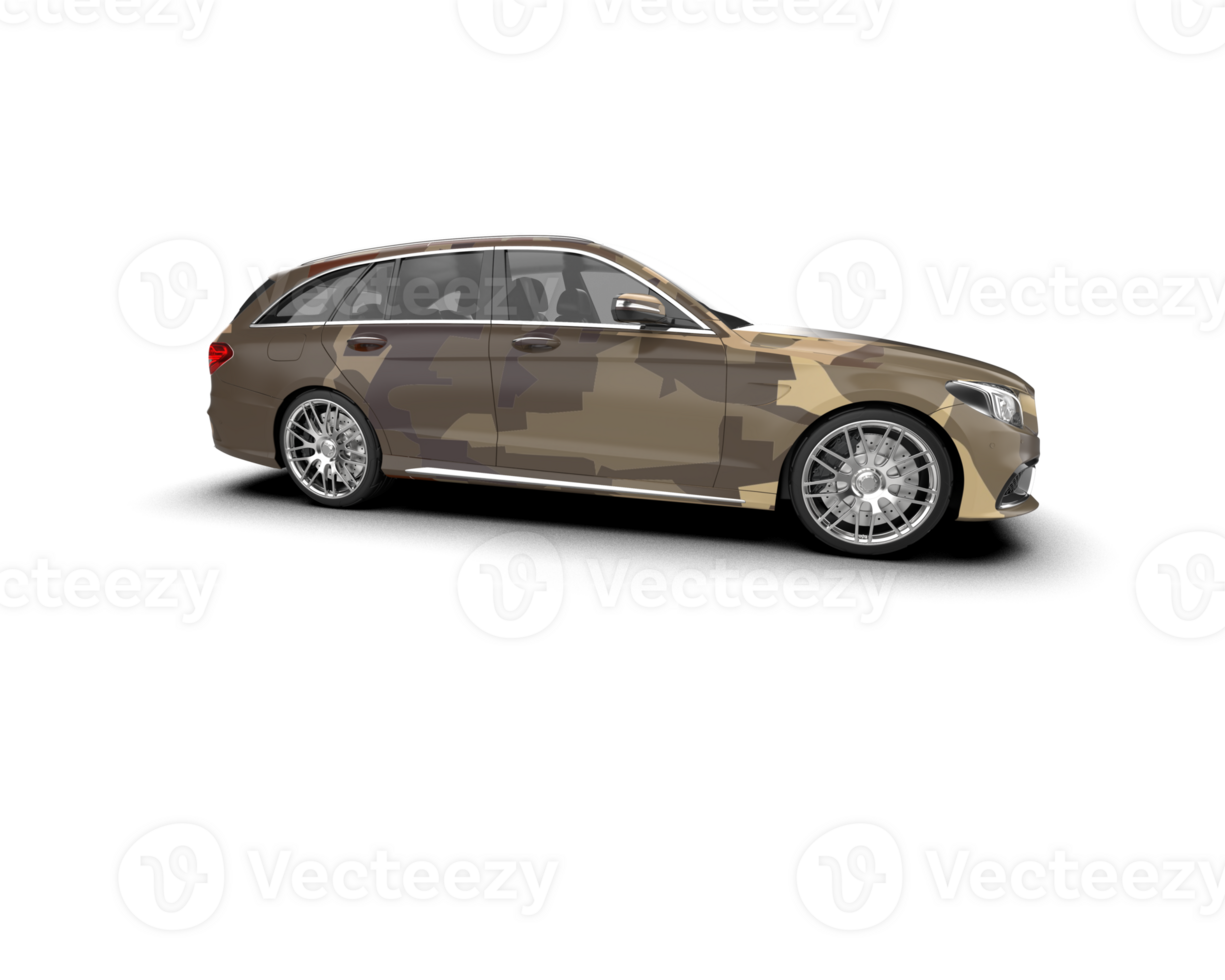 Modern car isolated on background. 3d rendering - illustration png