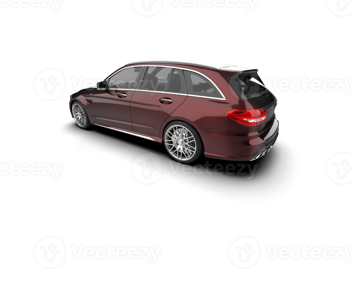 Modern car isolated on background. 3d rendering - illustration png