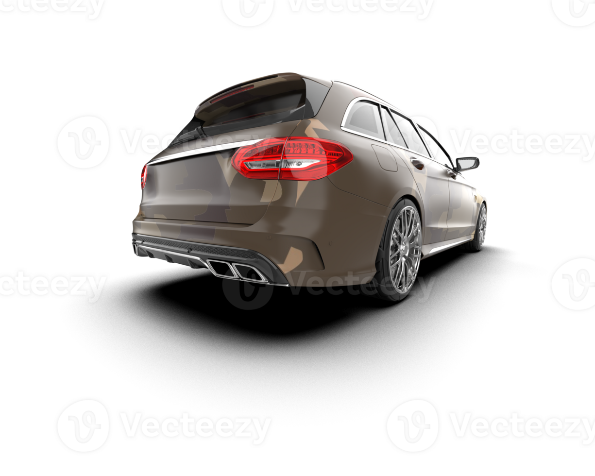 Modern car isolated on background. 3d rendering - illustration png