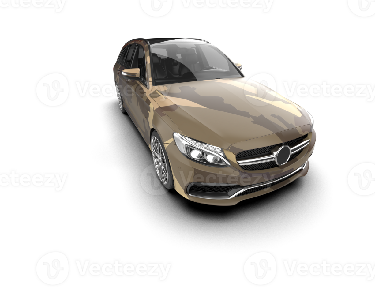 Modern car isolated on background. 3d rendering - illustration png