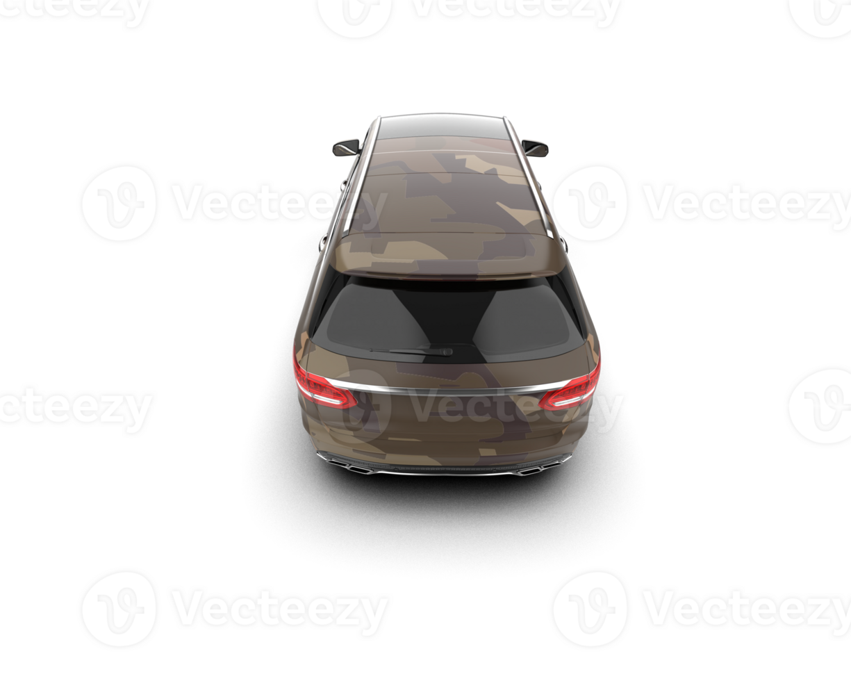 Modern car isolated on background. 3d rendering - illustration png