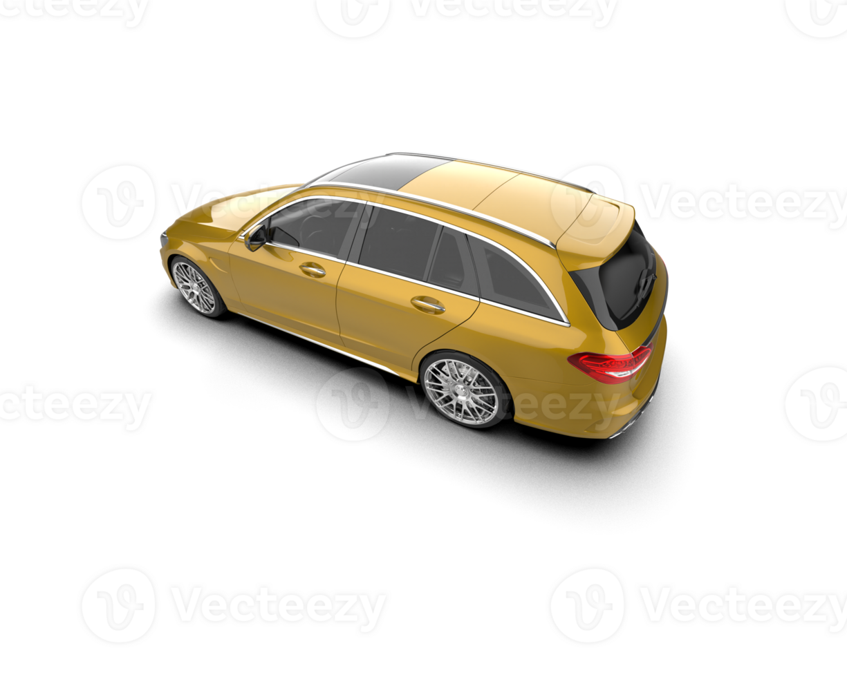 Modern car isolated on background. 3d rendering - illustration png