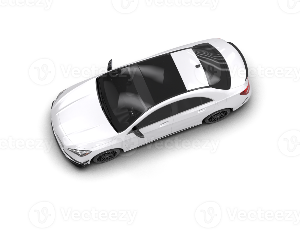 Modern car isolated on background. 3d rendering - illustration png
