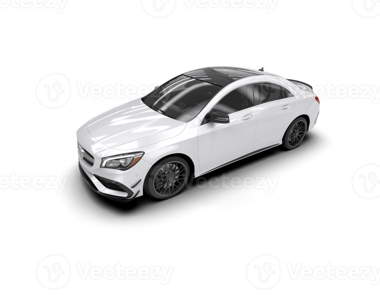 Modern car isolated on background. 3d rendering - illustration png