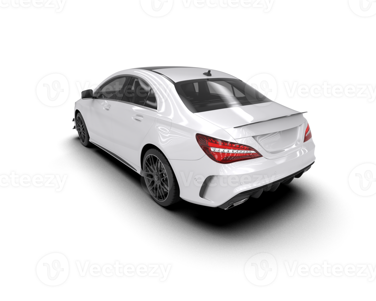 Modern car isolated on background. 3d rendering - illustration png