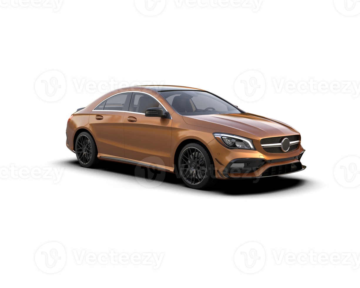 Modern car isolated on background. 3d rendering - illustration png