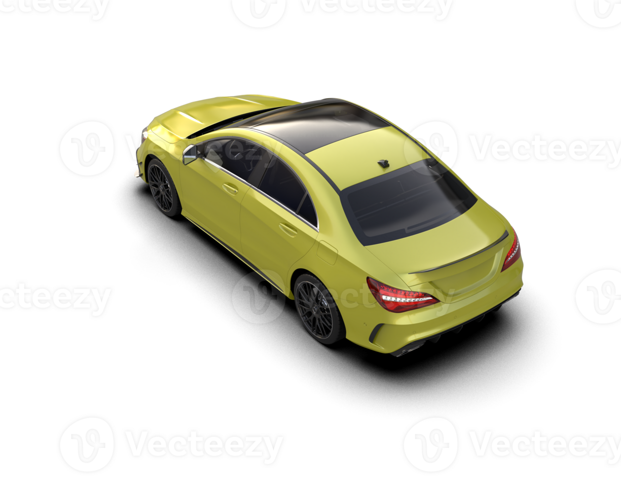 Modern car isolated on background. 3d rendering - illustration png