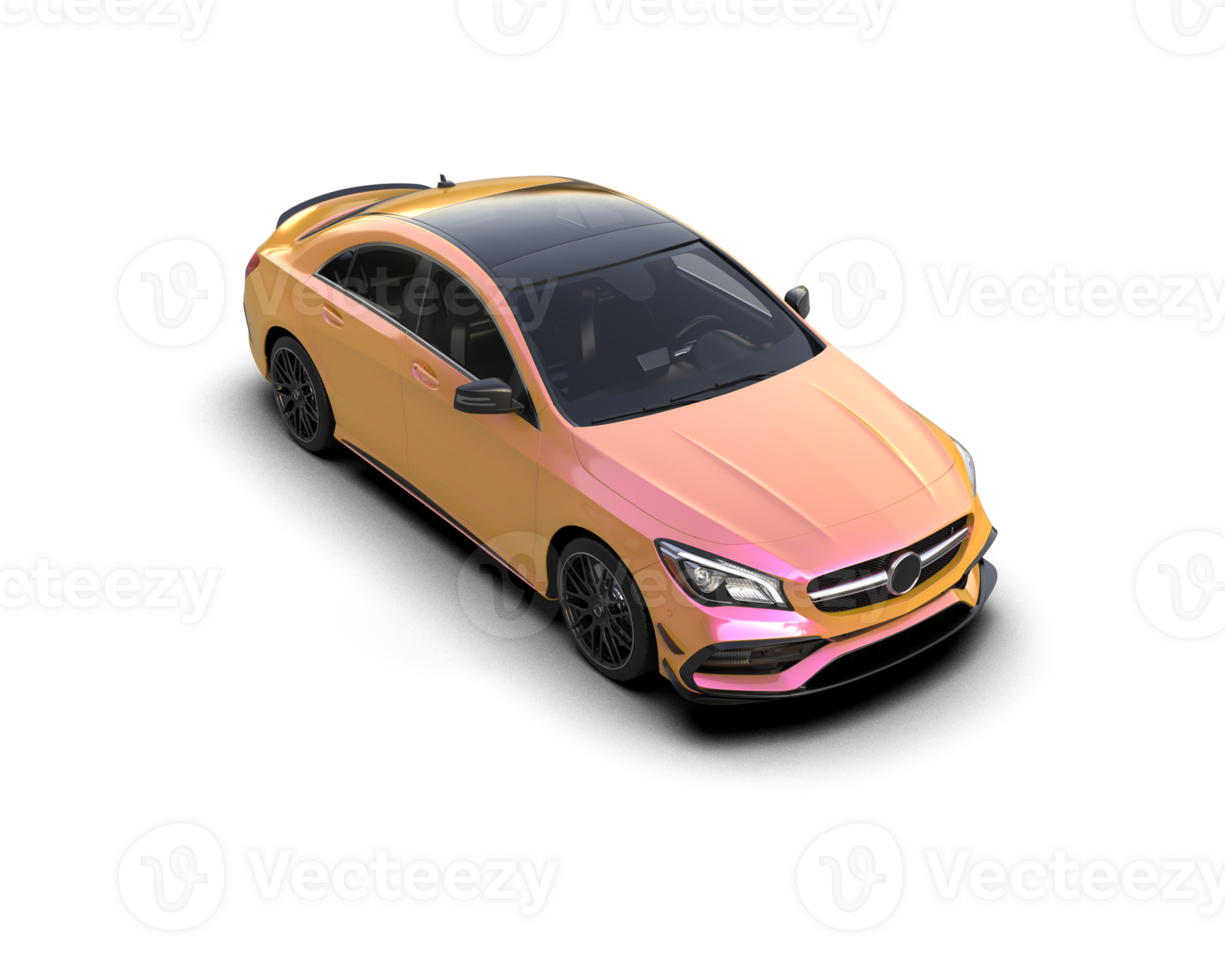 Modern car isolated on background. 3d rendering - illustration png