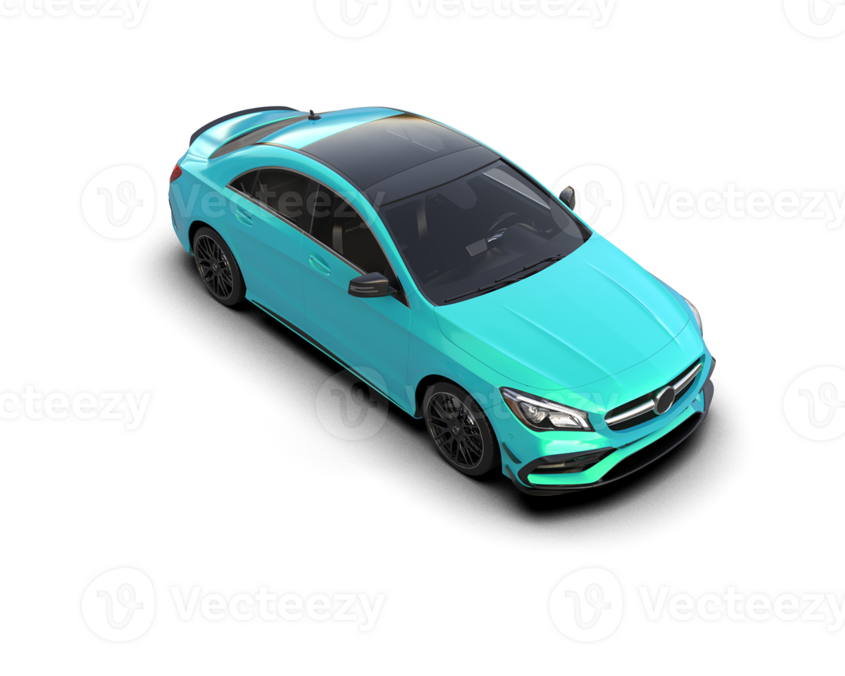 Modern car isolated on background. 3d rendering - illustration png