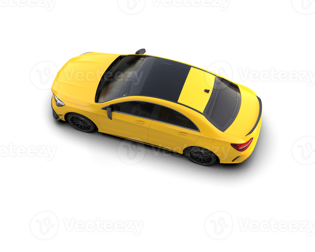 Modern car isolated on background. 3d rendering - illustration png
