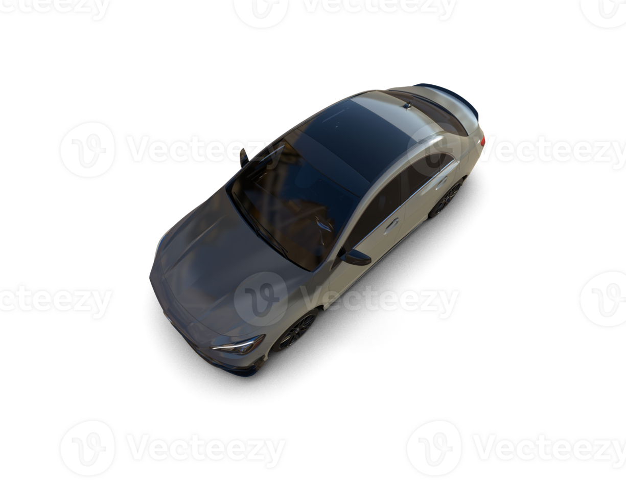 Modern car isolated on background. 3d rendering - illustration png