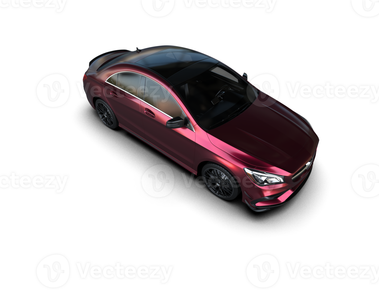 Modern car isolated on background. 3d rendering - illustration png