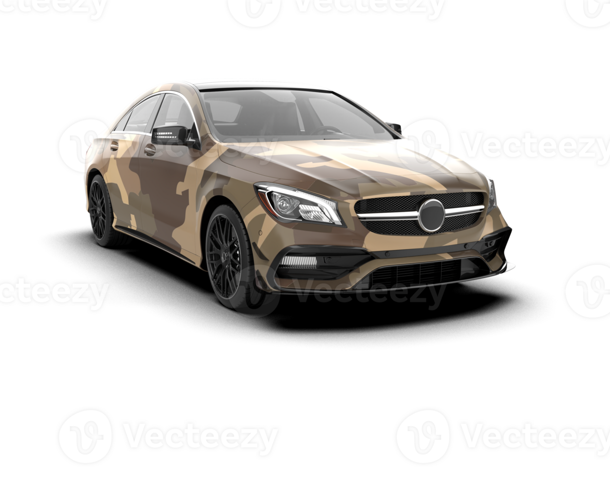 Modern car isolated on background. 3d rendering - illustration png