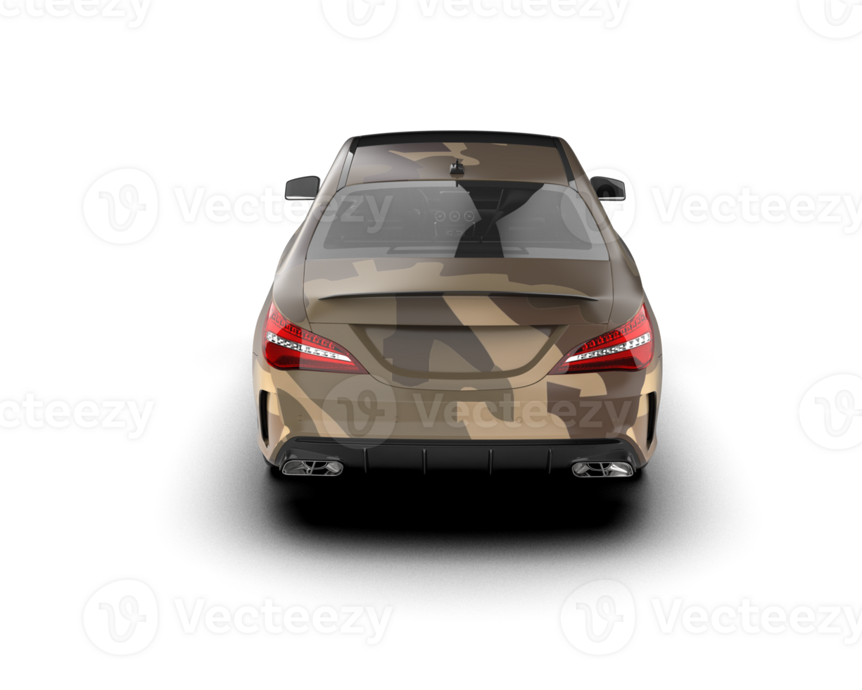 Modern car isolated on background. 3d rendering - illustration png
