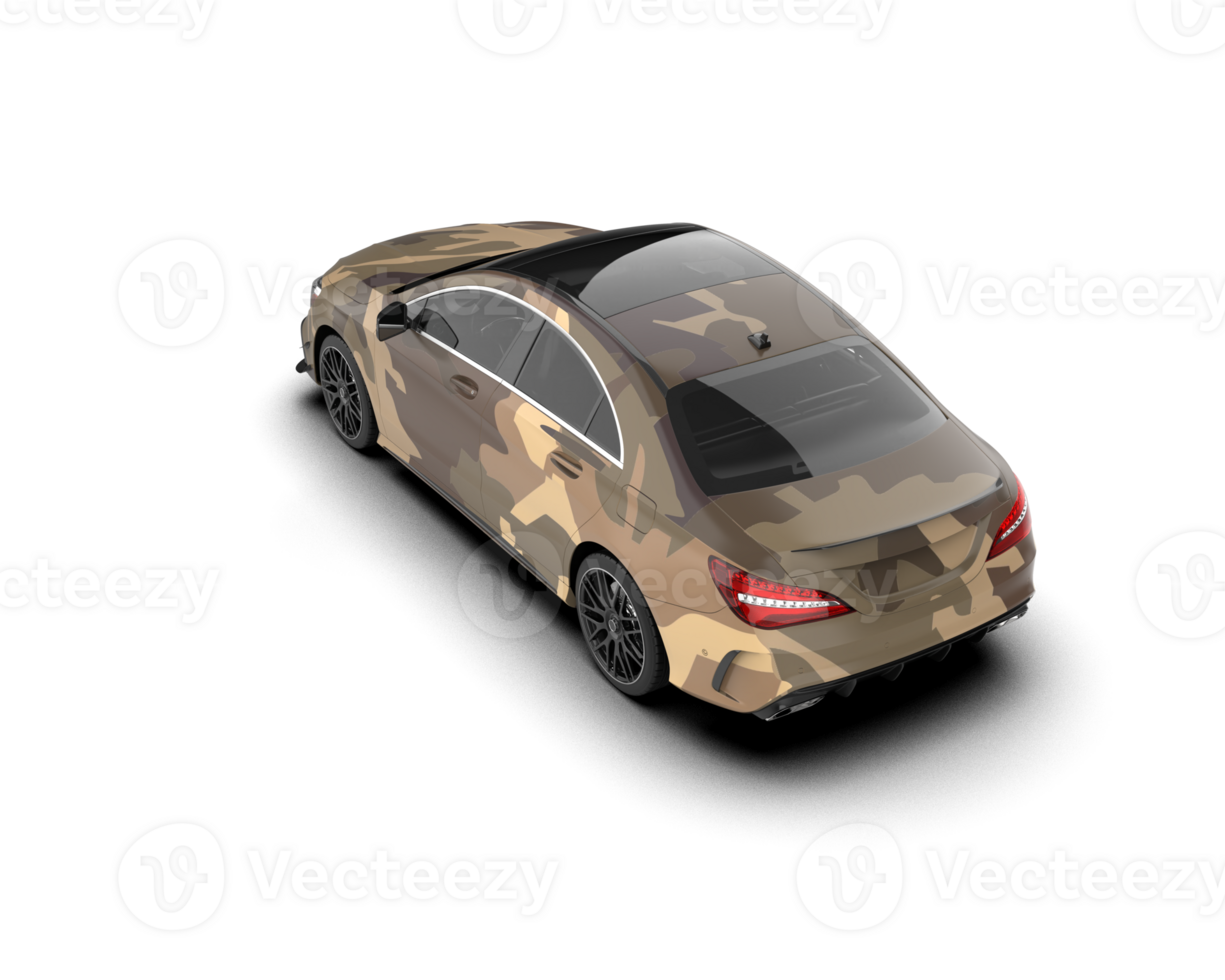 Modern car isolated on background. 3d rendering - illustration png