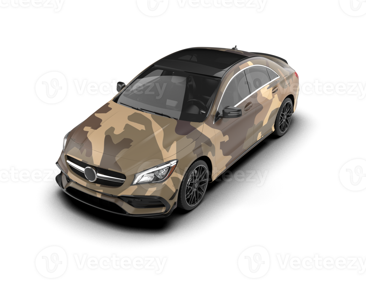 Modern car isolated on background. 3d rendering - illustration png