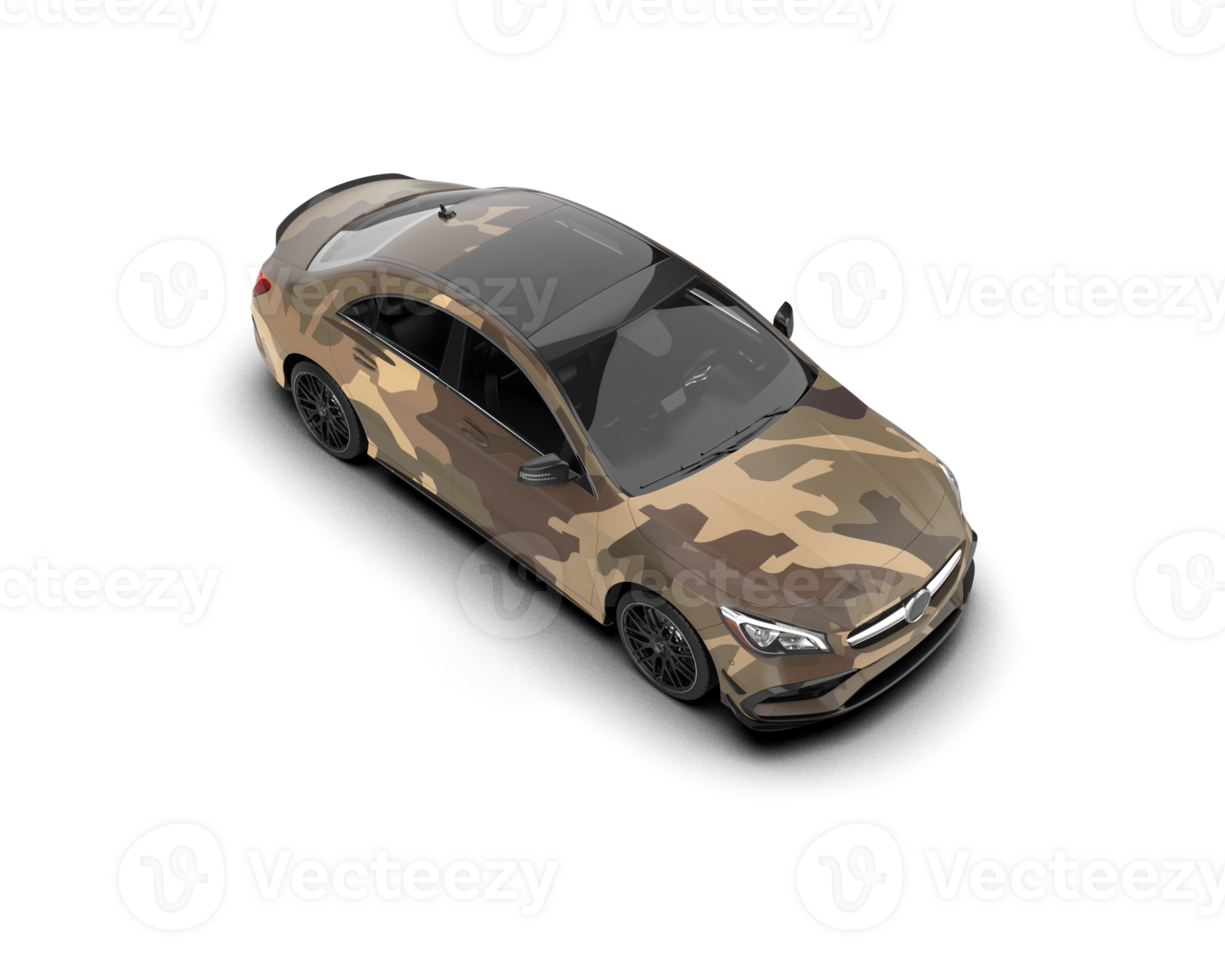 Modern car isolated on background. 3d rendering - illustration png