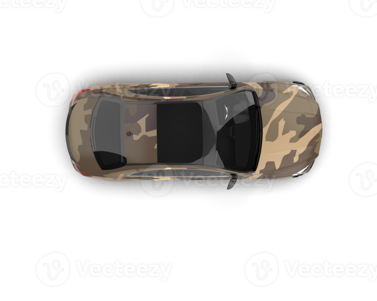 Modern car isolated on background. 3d rendering - illustration png