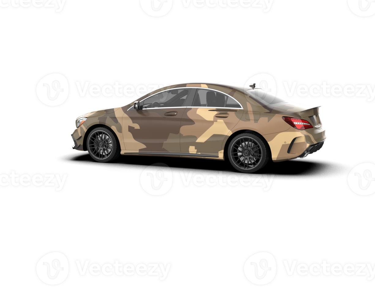 Modern car isolated on background. 3d rendering - illustration png