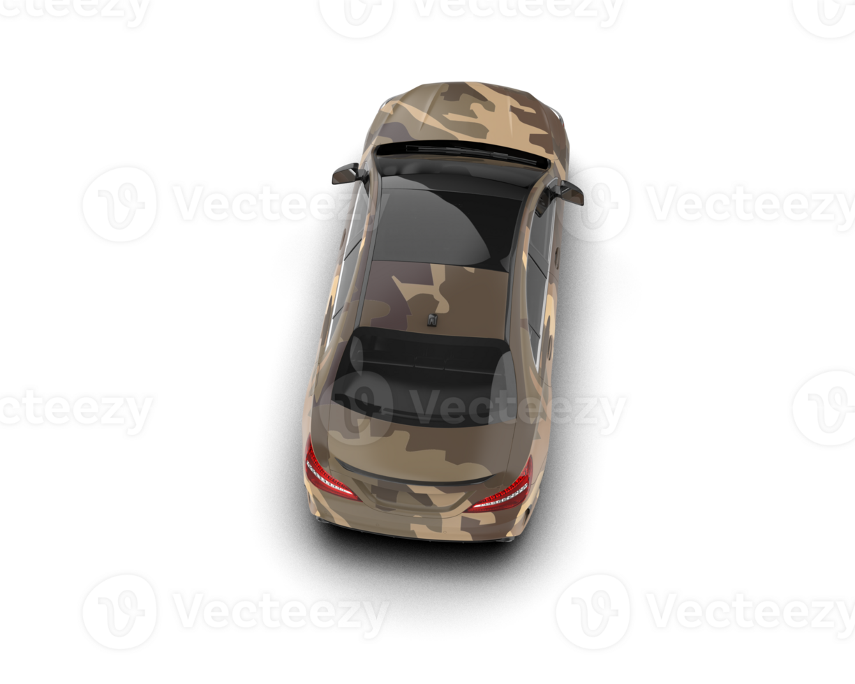Modern car isolated on background. 3d rendering - illustration png