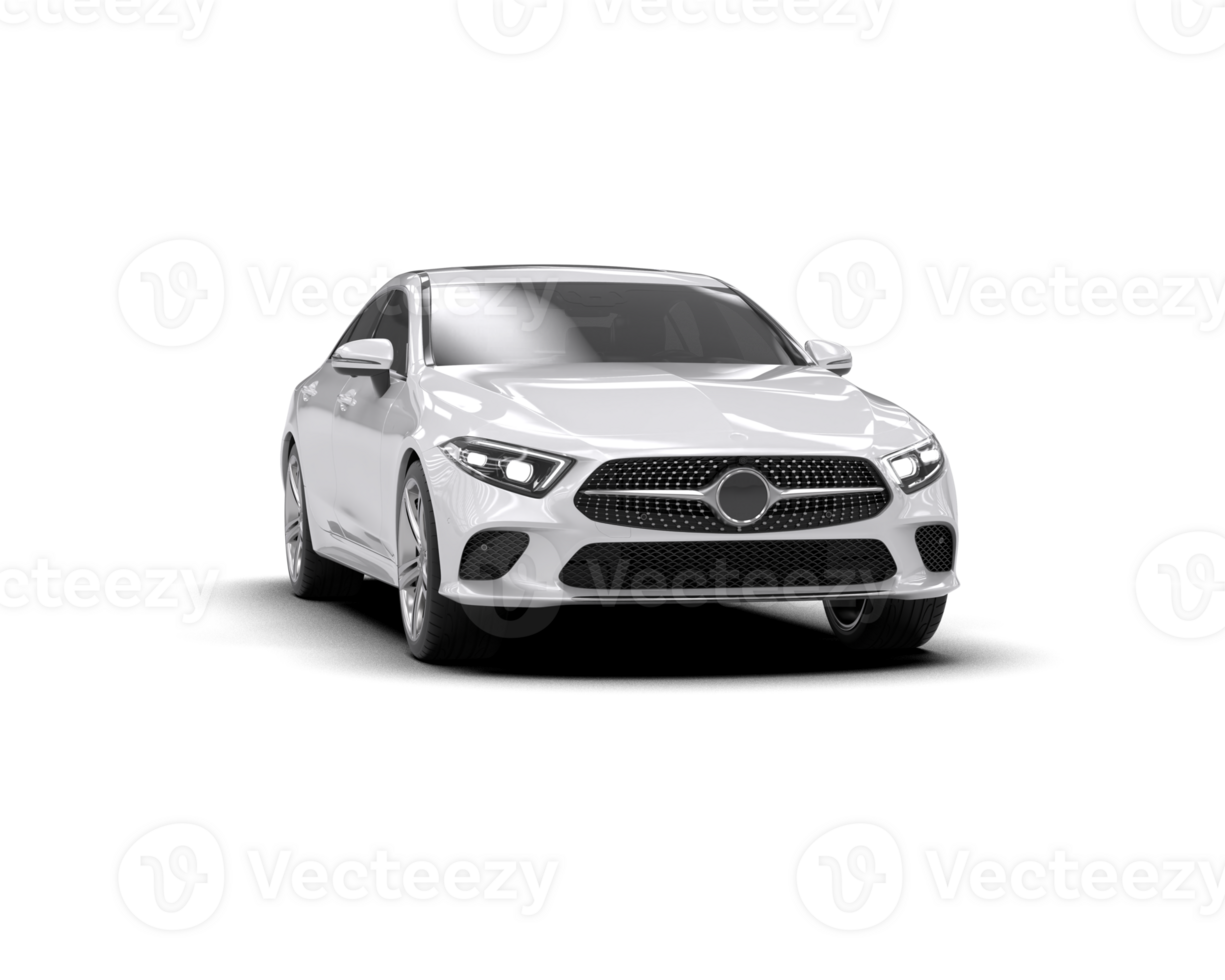 Modern car isolated on background. 3d rendering - illustration png
