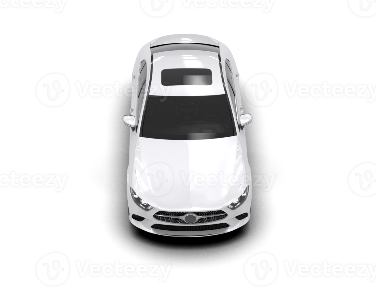 Modern car isolated on background. 3d rendering - illustration png