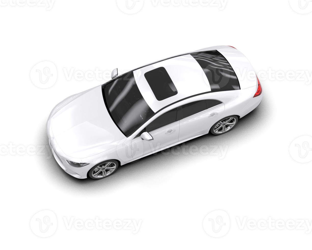 Modern car isolated on background. 3d rendering - illustration png