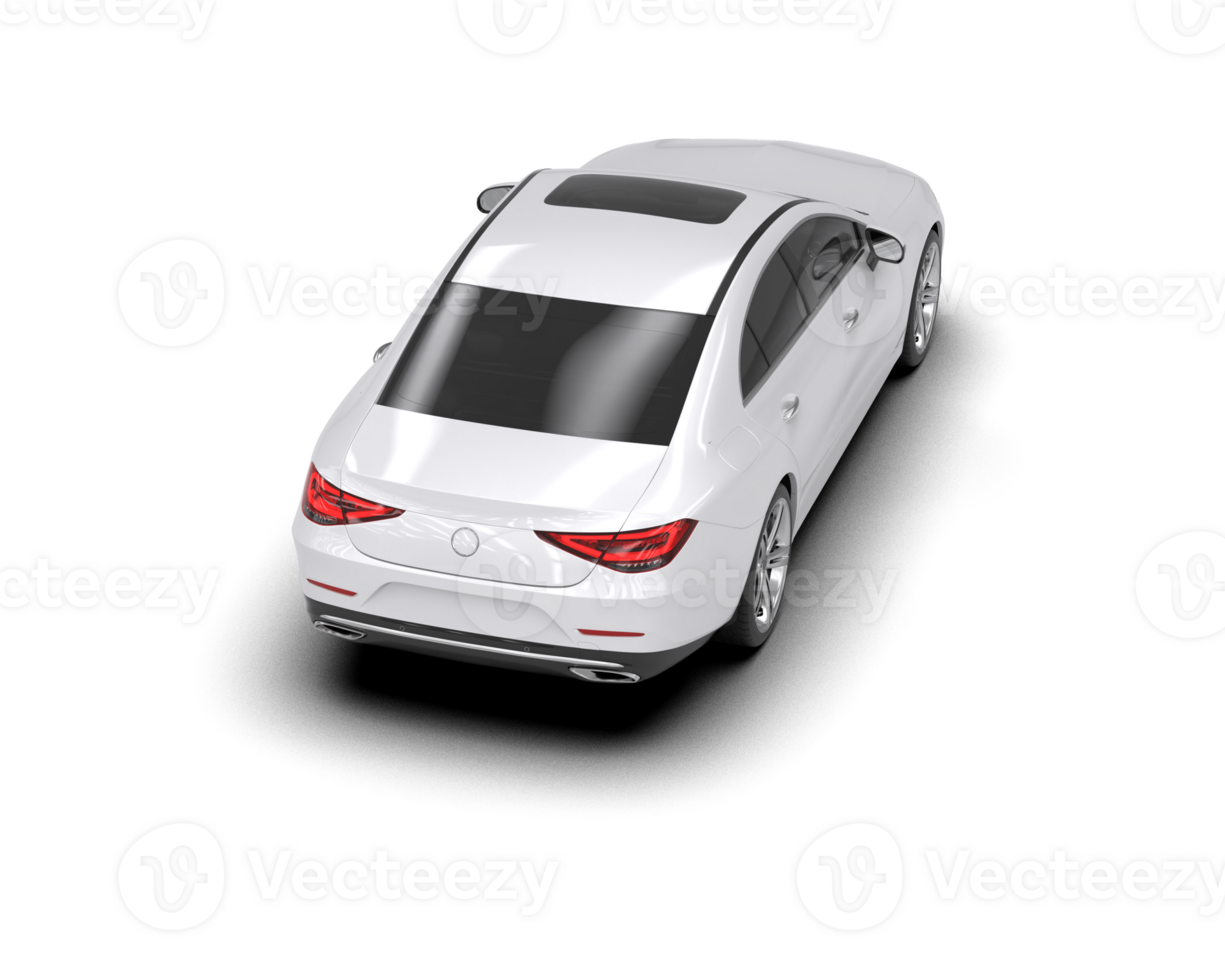 Modern car isolated on background. 3d rendering - illustration png