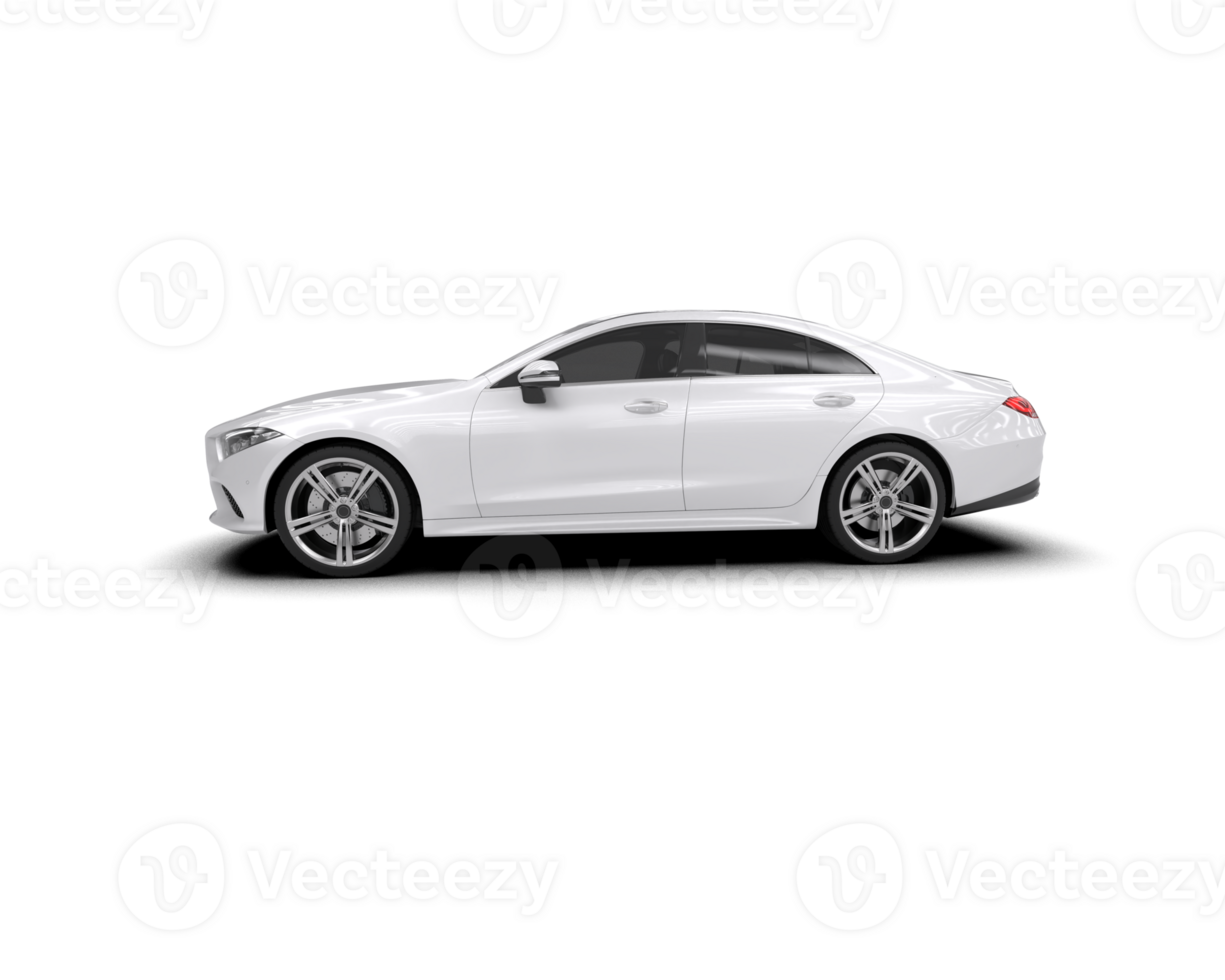 Modern car isolated on background. 3d rendering - illustration png