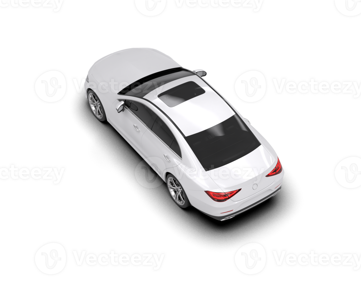 Modern car isolated on background. 3d rendering - illustration png