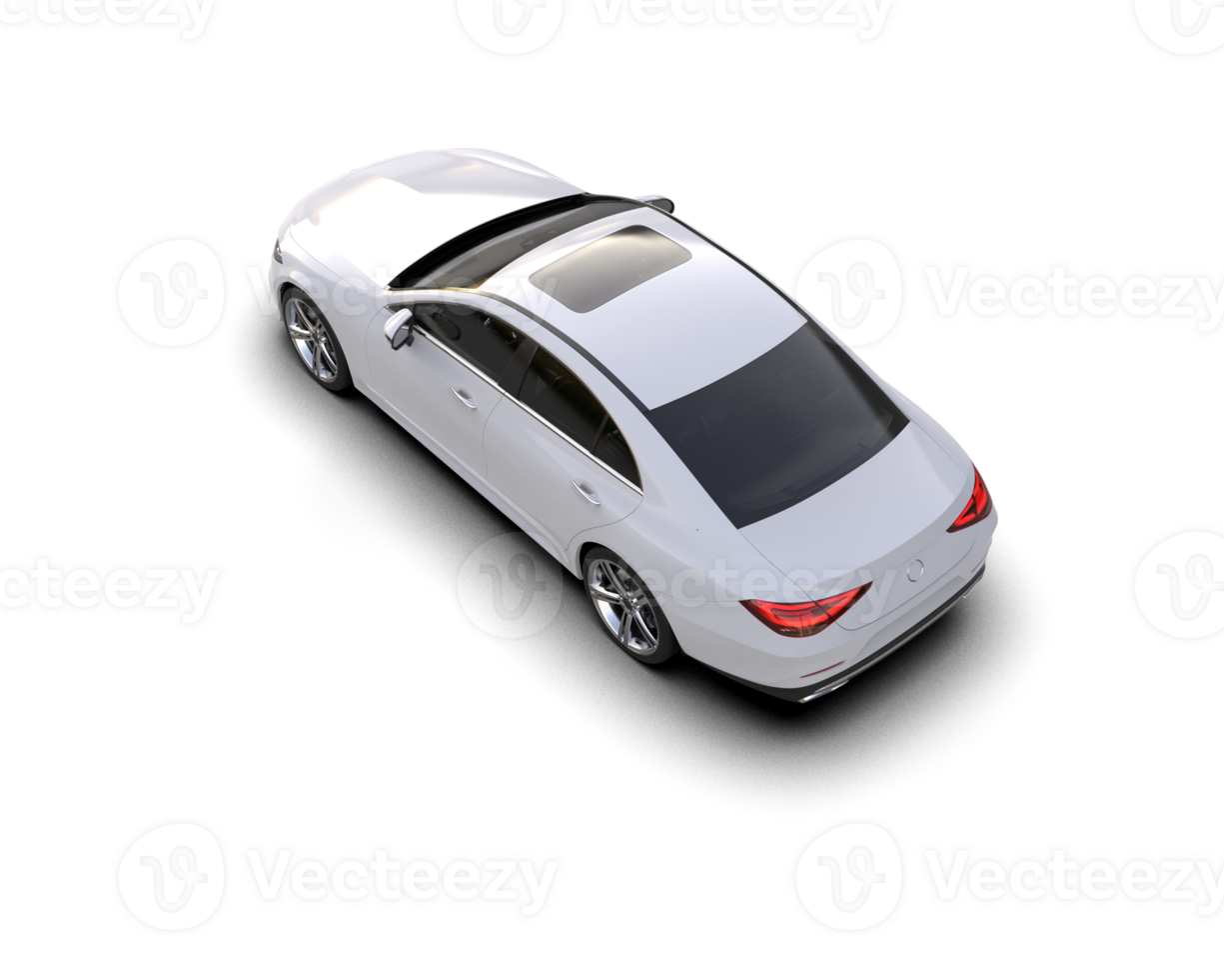 Modern car isolated on background. 3d rendering - illustration png