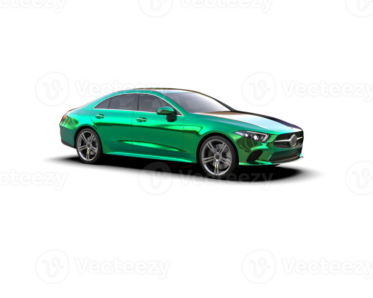 Modern car isolated on background. 3d rendering - illustration png