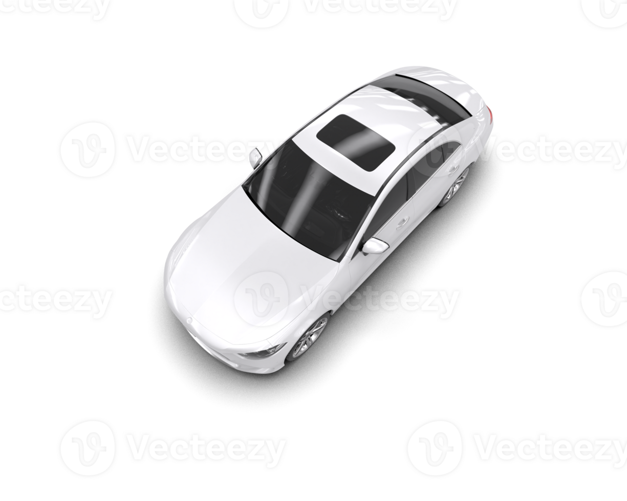 Modern car isolated on background. 3d rendering - illustration png