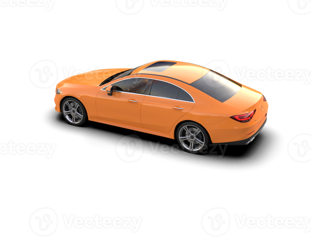 Modern car isolated on background. 3d rendering - illustration png