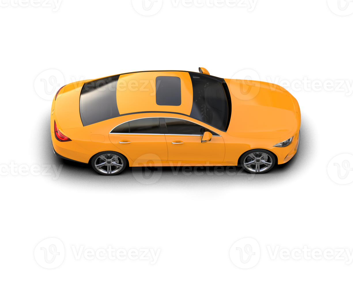 Modern car isolated on background. 3d rendering - illustration png