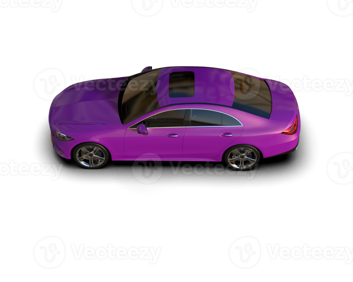 Modern car isolated on background. 3d rendering - illustration png